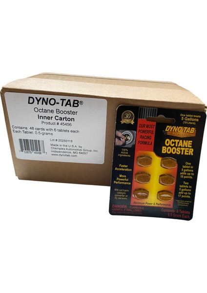 Oktan Arttırıcı Octane Booster Benzinli Araçlar 48 Adet Blister (Made In Usa)