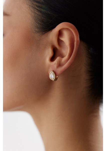 14 Ayar Altın Damla Taşlı Küpe fiyatları