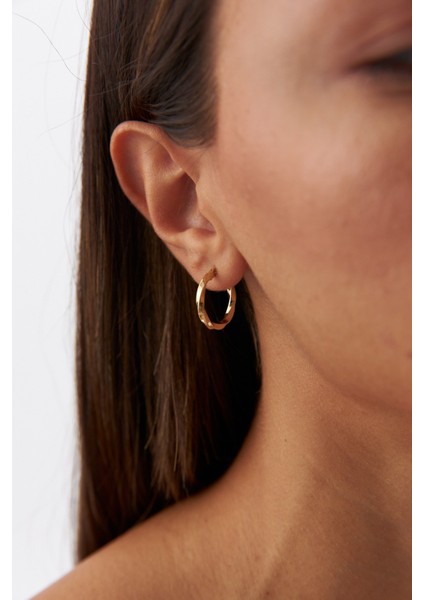 14 Ayar Altın Burgu Küpe