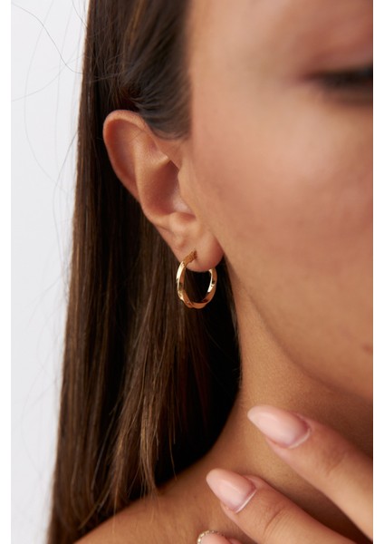 14 Ayar Altın Burgu Küpe modelleri