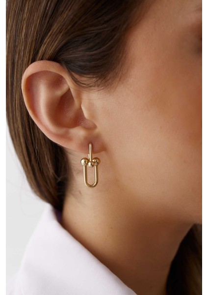 14 Ayar Altın Mariner Küpe