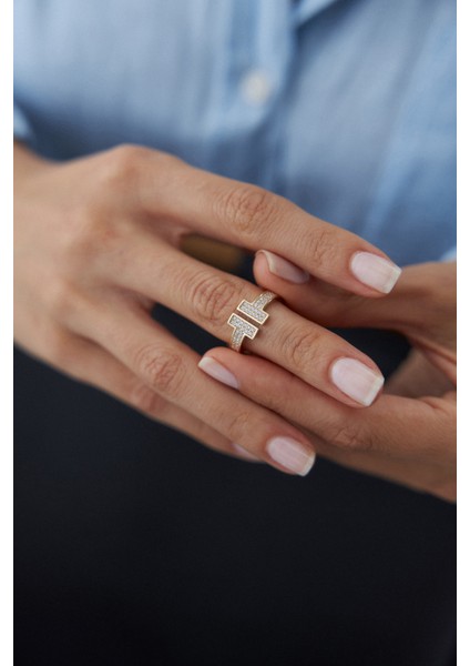 14 Ayar Altın Taşlı T Yüzük fiyatları