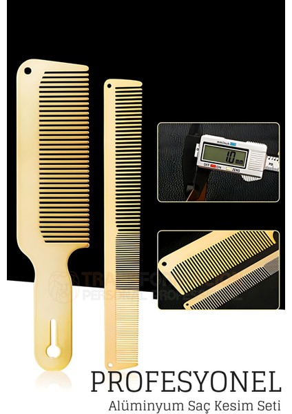 Alüminyum Berber Kuaför Saç Kesim Tarağı