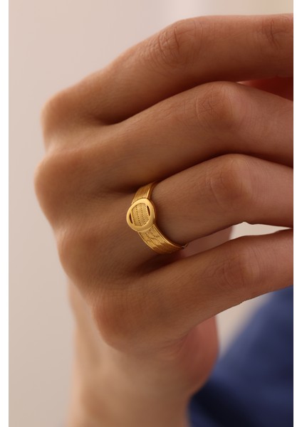 14 Ayar Altın Oval Detaylı Trabzon Yüzük fiyatları