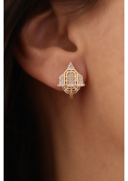 14 Ayar Altın Üçgen Küpe fiyatları