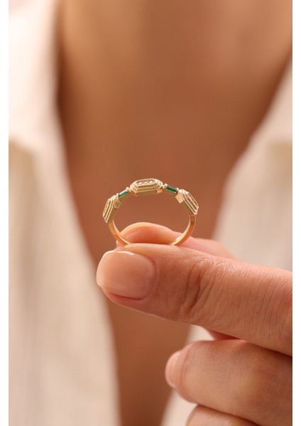 14 Ayar Altın Mavera Yüzük modelleri