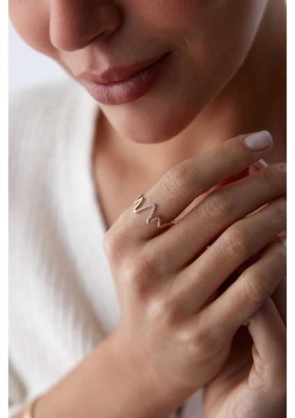 14 Ayar Altın Ritim Yüzük