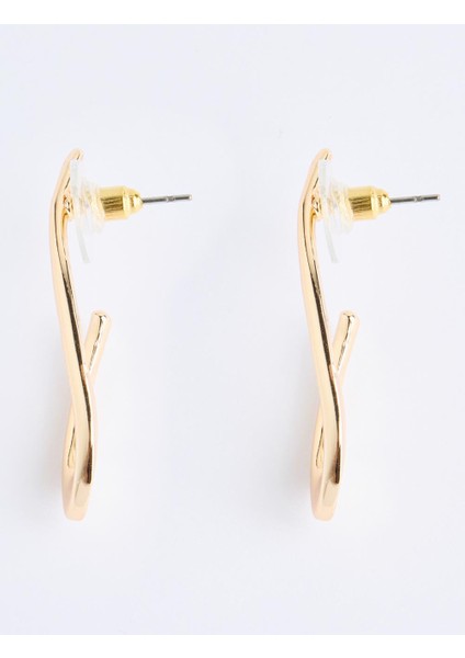 Altın Rengi Kanca Figürlü Metal Küpe fırsatları