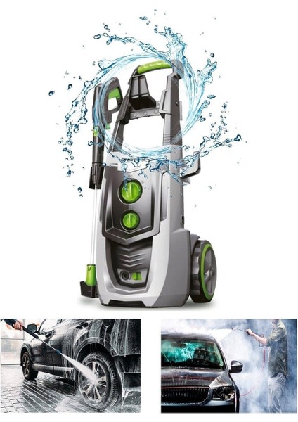 Yüksek Basınçlı Yıkama Makinası Kömürsüz Indiksiyon Motor 2500 Watt 195 Bar Lutian fiyatları