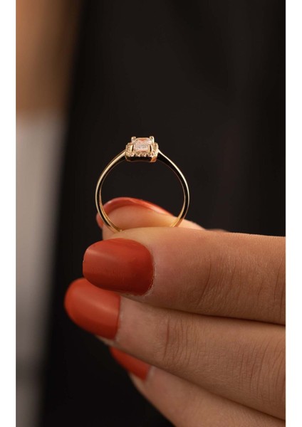 14 Ayar Altın Baget Yüzük modelleri