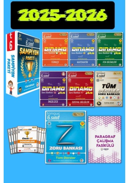 6. Sınıf Şampiyon Seti + Check Up Deneme Paketi