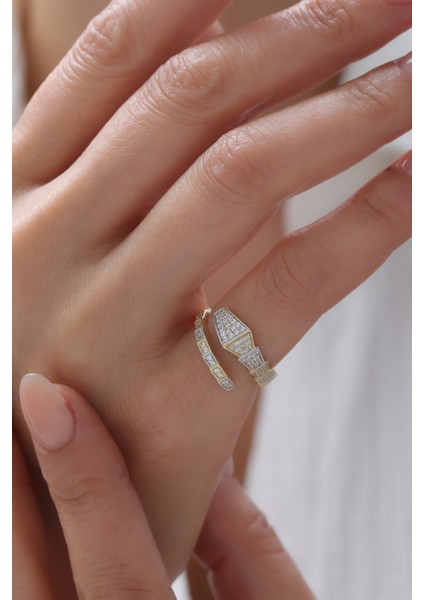 14 Ayar Altın Snake Yüzük