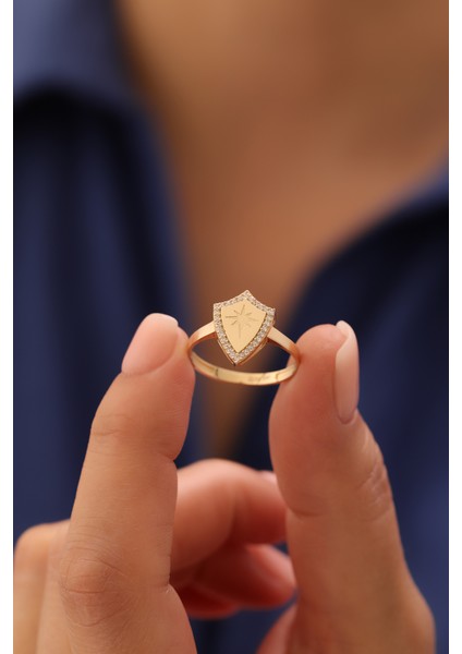 14 Ayar Altın Kuzey Yıldızı Modern Yüzük fiyatları