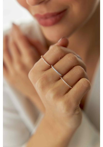 14 Ayar Altın Yarım Tur Yüzük modelleri