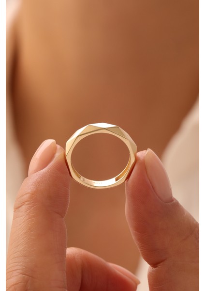 14 Ayar Altın Kristal Yüzük modelleri