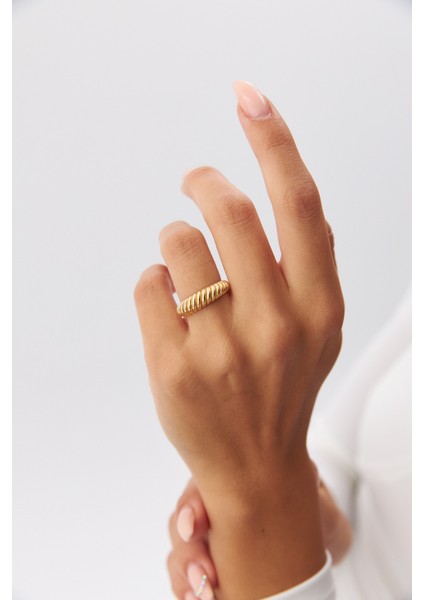 14 Ayar Altın Istiridye Yüzük