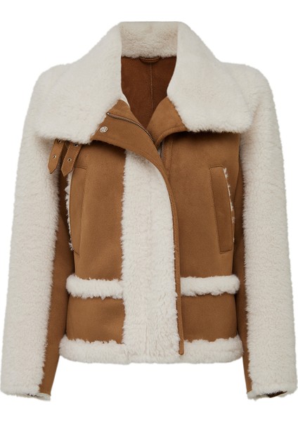 Kaprun Kadın Bej Kısa Teddy Mont 24WGP5292FF
