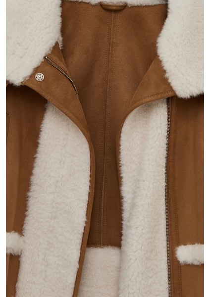 Kaprun Kadın Bej Kısa Teddy Mont 24WGP5292FF indirimleri