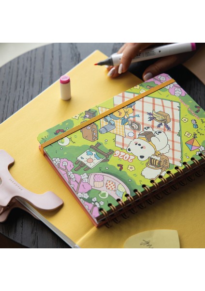 2026 A5 Spiralli Renkli Haftalık Ajanda 12 Aylık – Motivasyon Sayfalı fiyatları