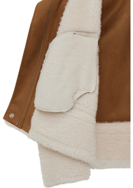 Kaprun Kadın Bej Kısa Teddy Mont 24WGP5292FF