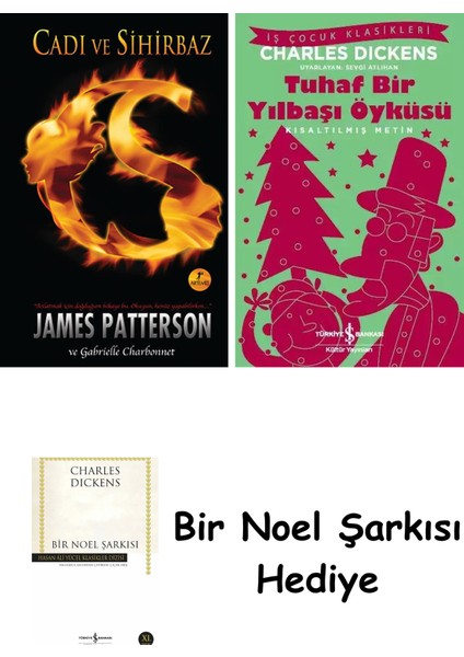 Cadı ve Sihirbaz (Ciltli) + Tuhaf Bir Yılbaşı Öyküsü + Bir Noel Şarkısı