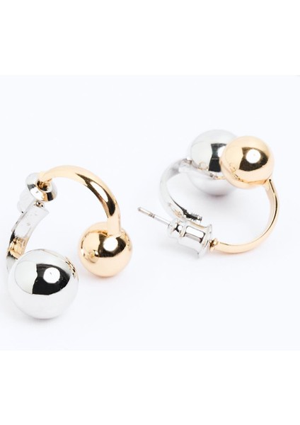 Karışık Ikili Metal Top Figürlü Parlak Zarif Küpe fırsatları