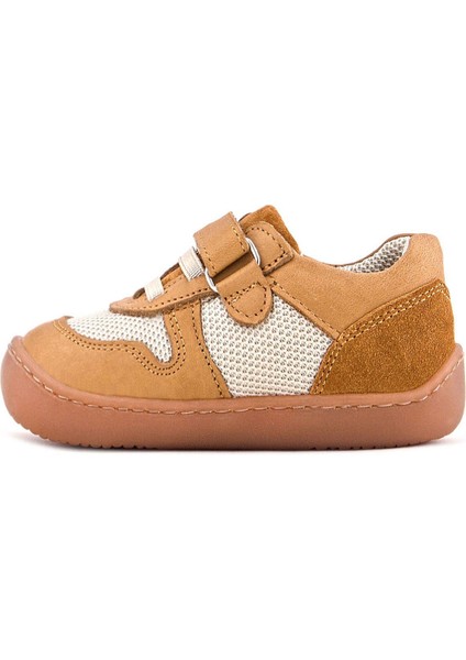 Bob Hakiki Deri Taba Krem Barefoot Cırtlı Lastikli Bebek Sneaker Ayakkabı fırsatları