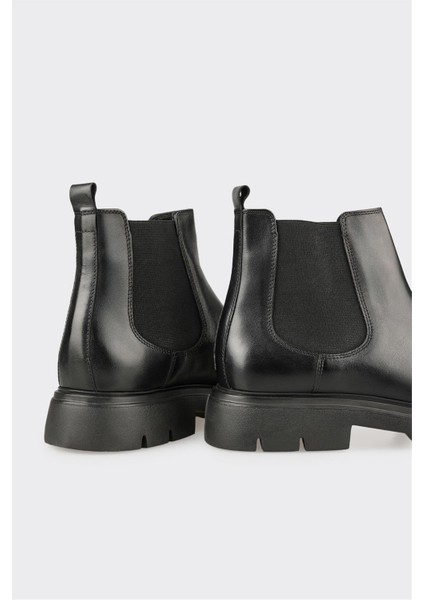 Siyah Deri Erkek Günlük Bot fırsatları