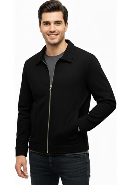 Erkek Siyah Regular Fit Mevsimlik Süet Spor MONT8091 BGL-ST05013