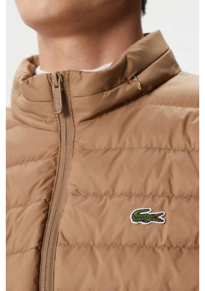 Down Fill Jacket Kaztüyü Dolgu Gizli Kapüşonlu Açık Kahverengi Mont fiyatları