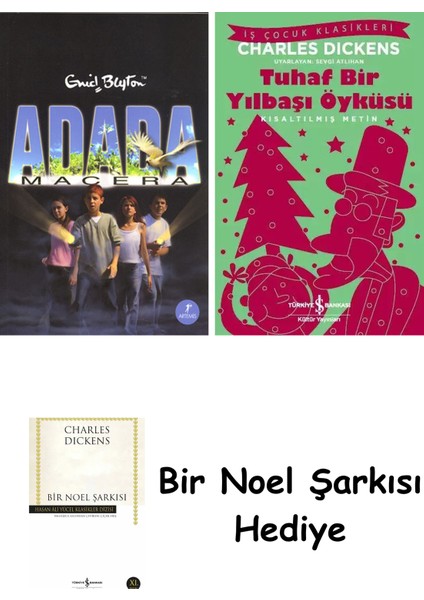 Adada Macera - 1. Kitap + Tuhaf Bir Yılbaşı Öyküsü + Bir Noel Şarkısı