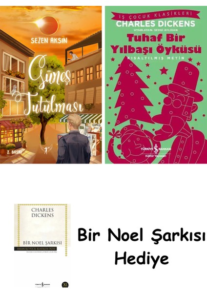 Güneş Tutulması (Ciltli) + Tuhaf Bir Yılbaşı Öyküsü + Bir Noel Şarkısı