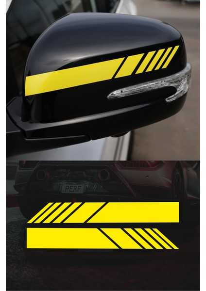 Yan Ayna Şerit Sticker Araba Motosiklet Sticker Oto Sticker