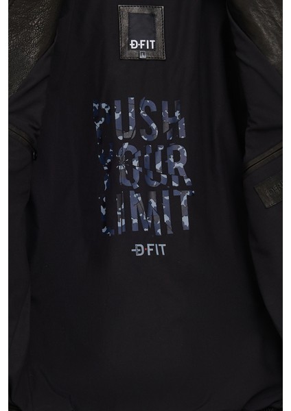 Towns Erkek Siyah Slim-Fit Kısa Deri Ceket 25WGF65872Z fırsatları