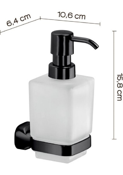 Stelvio Sıvı Sabunluk - Mat Siyah modelleri