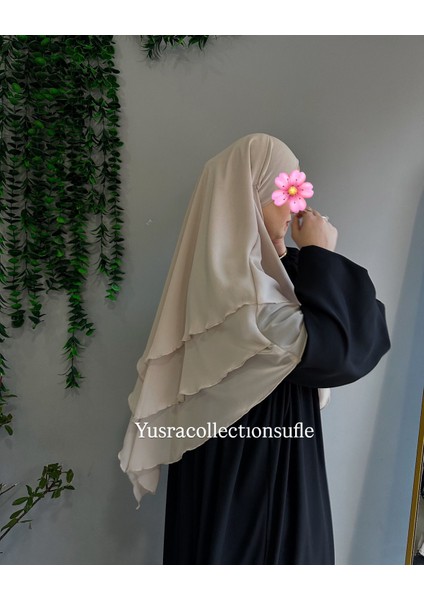 Tesettür Orta Boy Şifon Sufle modelleri