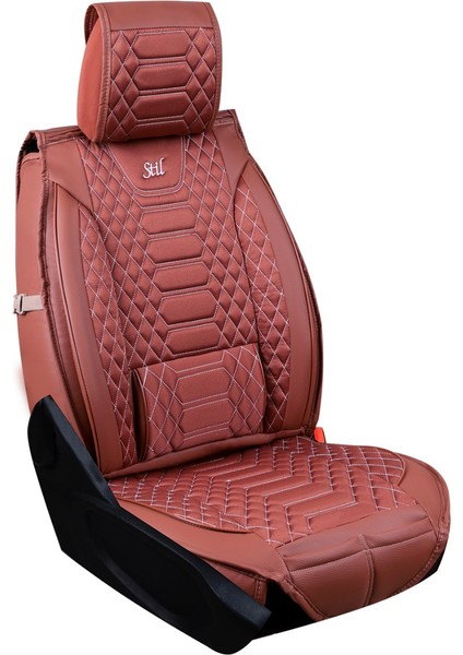 Audi Q5 Uyumlu Yarı Deri Oto Koltuk Kılıfı 5 Li Set Aurex Tarçın fırsatları