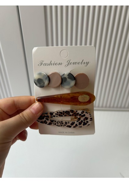 Leopar Desenli 3'lü Toka Seti fiyatları