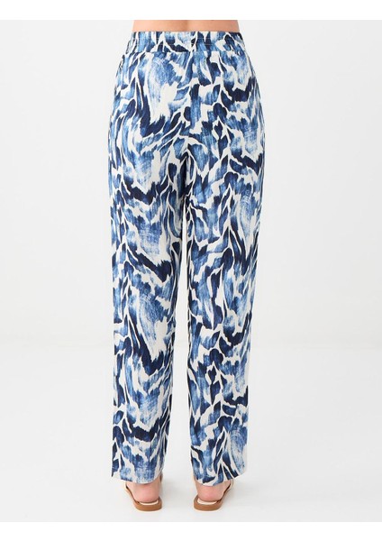 Lacivert Normal Bel Normal Paça Desenli Dokuma Pantolon indirimleri