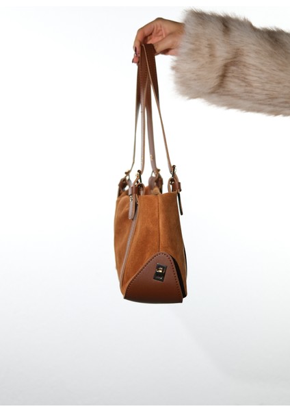 Nerına Taba Süet Hakiki Deri Kadın Kol Çantası fırsatları