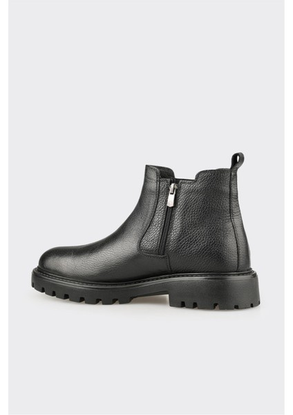 Siyah Deri Erkek Günlük Bot modelleri