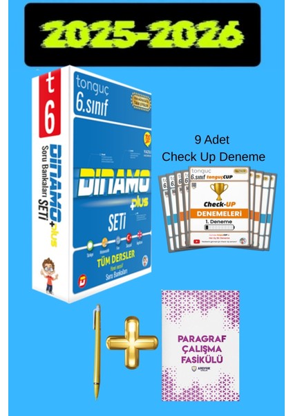 6. Sınıf Dinamo Tüm Dersler Soru Bankası Set + Check Up Deneme Seti