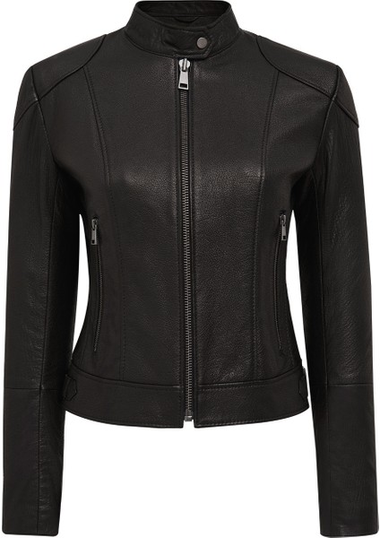 Prima Kadın Siyah Kısa Deri Ceket 24WGD5245JB