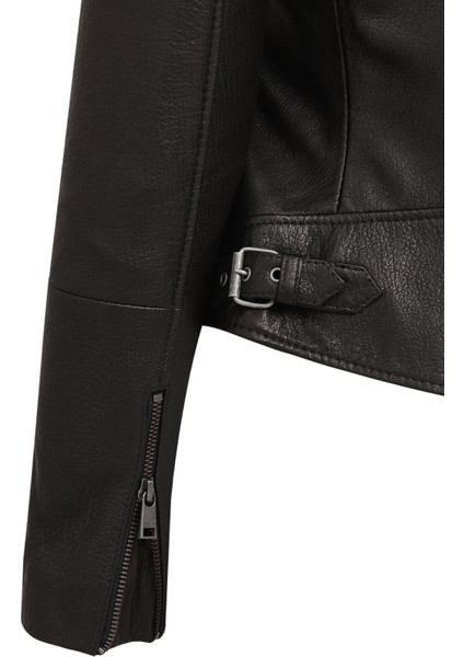 Prima Kadın Siyah Kısa Deri Ceket 24WGD5245JB