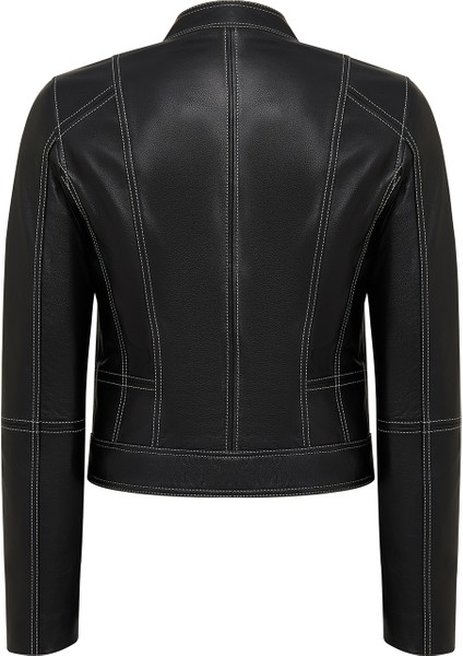 Joy Kadın Siyah Kısa Deri Ceket 25WGE5617JB fiyatları