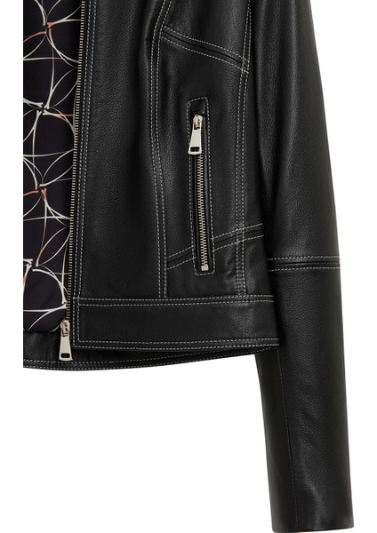 Joy Kadın Siyah Kısa Deri Ceket 25WGE5617JB indirimleri