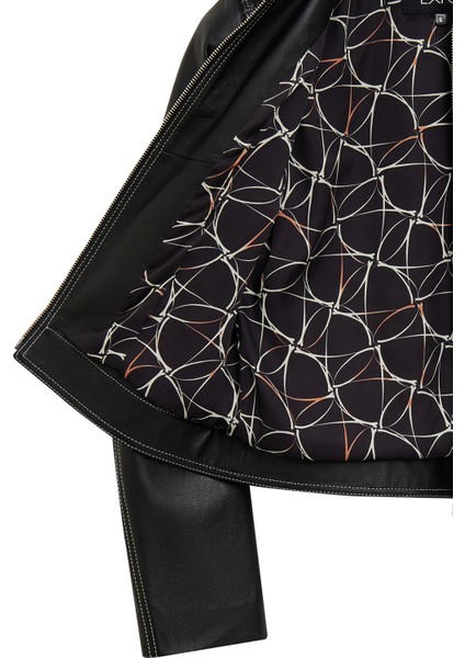 Joy Kadın Siyah Kısa Deri Ceket 25WGE5617JB