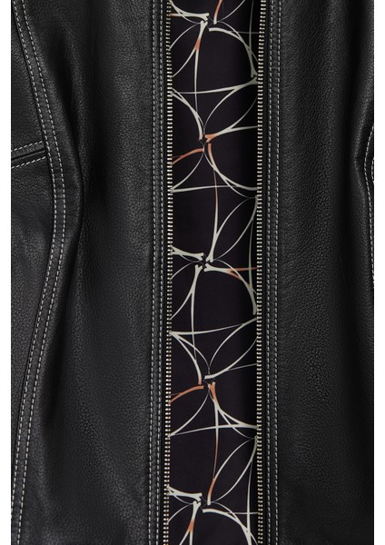 Joy Kadın Siyah Kısa Deri Ceket 25WGE5617JB