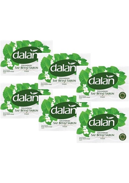 Geleneksel Saf Beyaz Sabun 4'lü 600 gr x 6 Paket