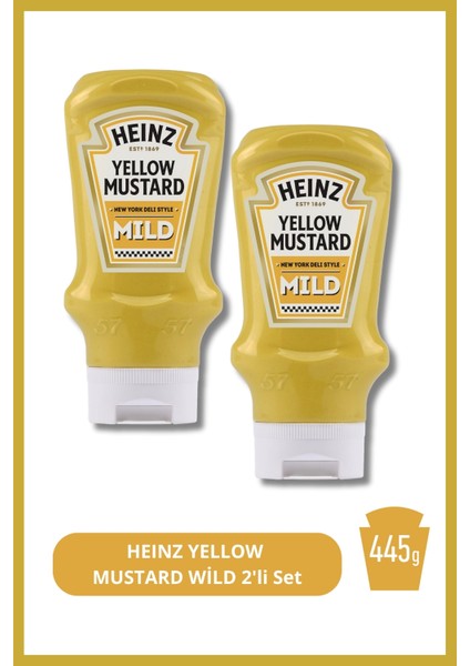 Heınz Yellow Mustard Wild 445G 2'li Set